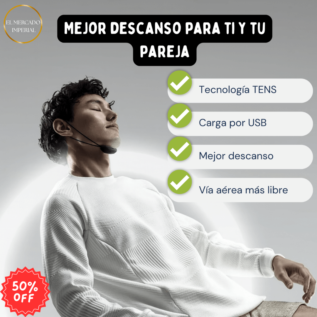 Dispositivo Anti Ronquidos con tecnologia T.E.N.S
