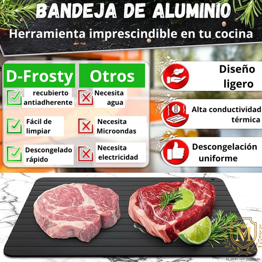 Tabla Descongeladora Express D-Frosty – Descongela 3 veces más rápido sin perder frescura