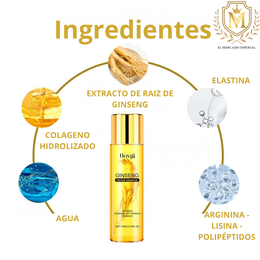 SUERO FACIAL GINSENG / El Secreto Asiático para una Piel sin Edad