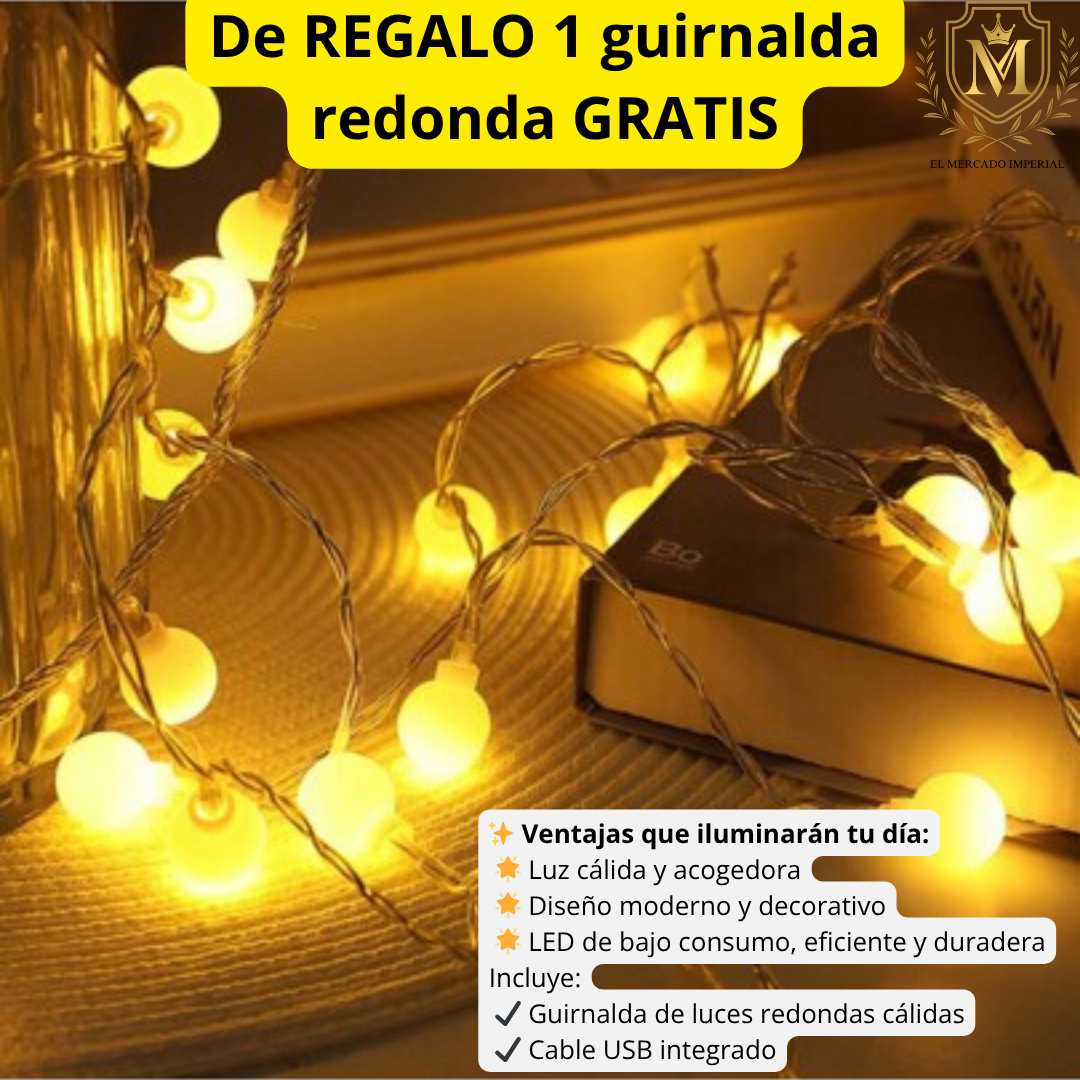 🌿 “Decora Tu Jardín al Doble: LLEVA 2 y PAGA 1 guirnalda SolarDreams (100 led) y Gana una Guirnalda Redonda Gratis”