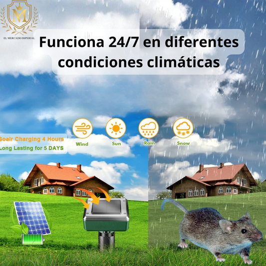 Repelente Ultrasónico Solar / Dile adios a las plagas