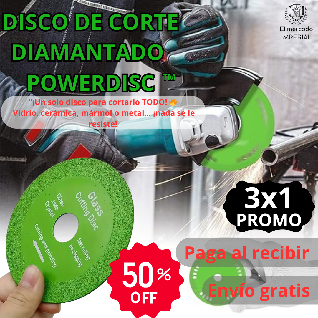 Pack 3 Discos de Corte diamantado Vidrio/Cerámica POWERDISC™ 4" (100mm)