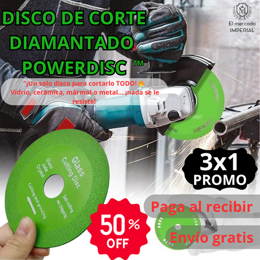 Pack 3 Discos de Corte diamantado Vidrio/Cerámica POWERDISC™ 4" (100mm)