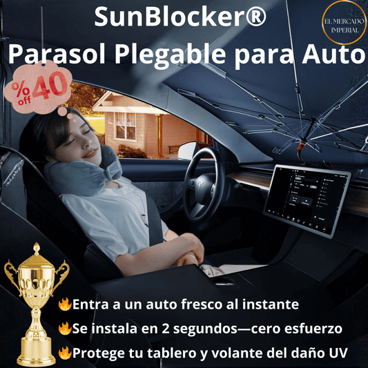 SunBlocker® / Parasol Plegable para Auto ☀️🚗❄️