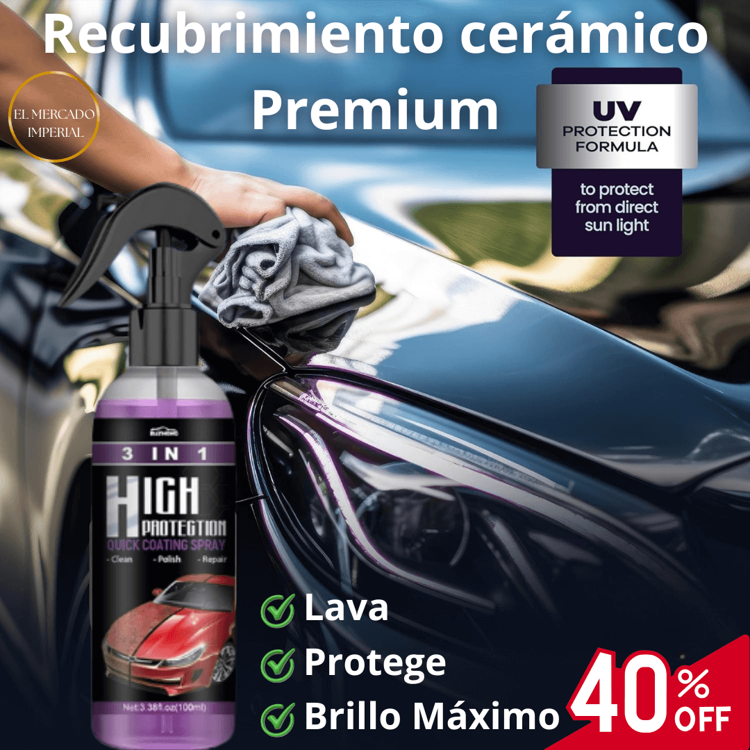 RECUBRIMIENTO CERAMICO 3 EN 1 / LAVA - PROTEGE - BRILLO MÁXIMO
