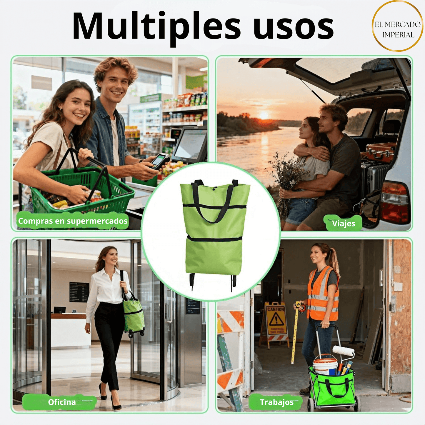 Bolso Plegable Con Ruedas /  FOLDNCARRY