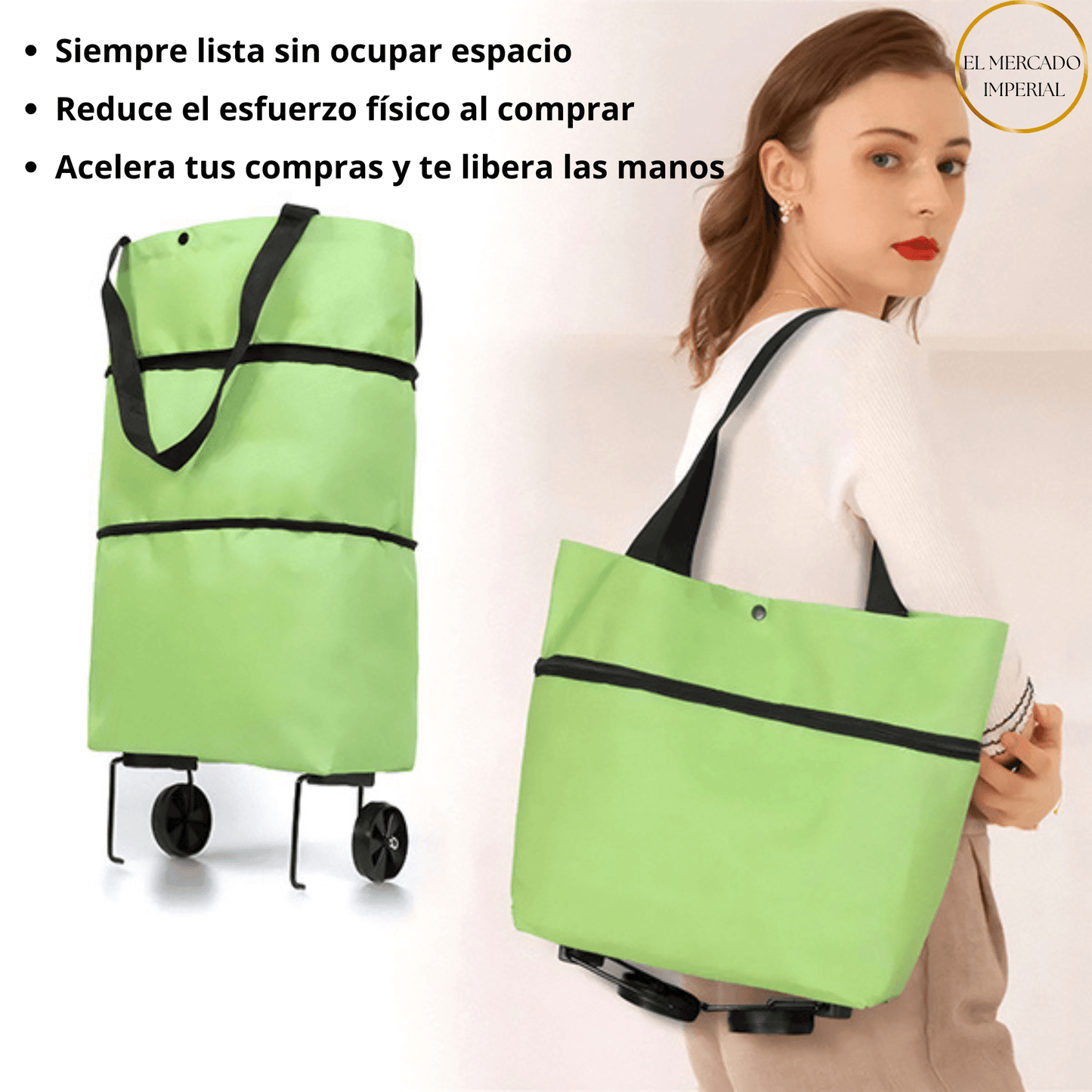 Bolso Plegable Con Ruedas /  FOLDNCARRY
