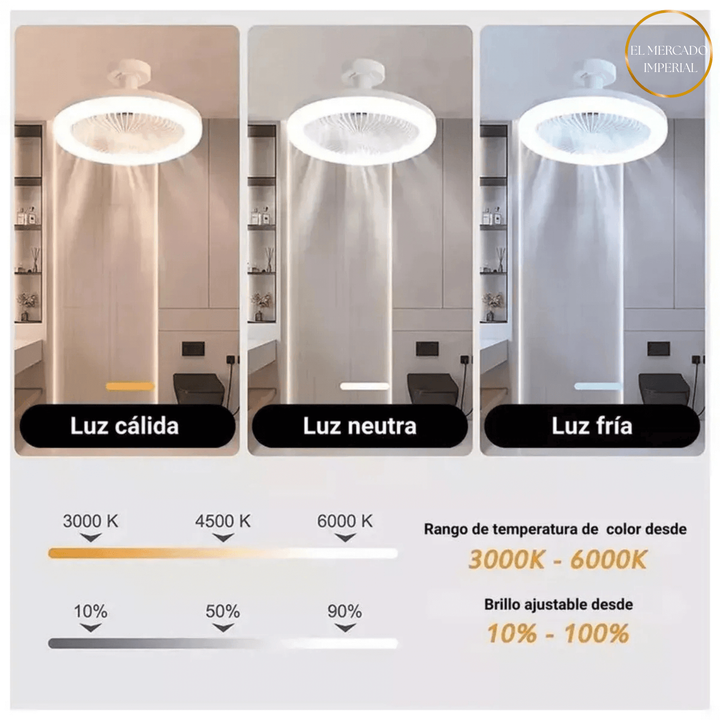 Led Ventilador techo / todo en uno
