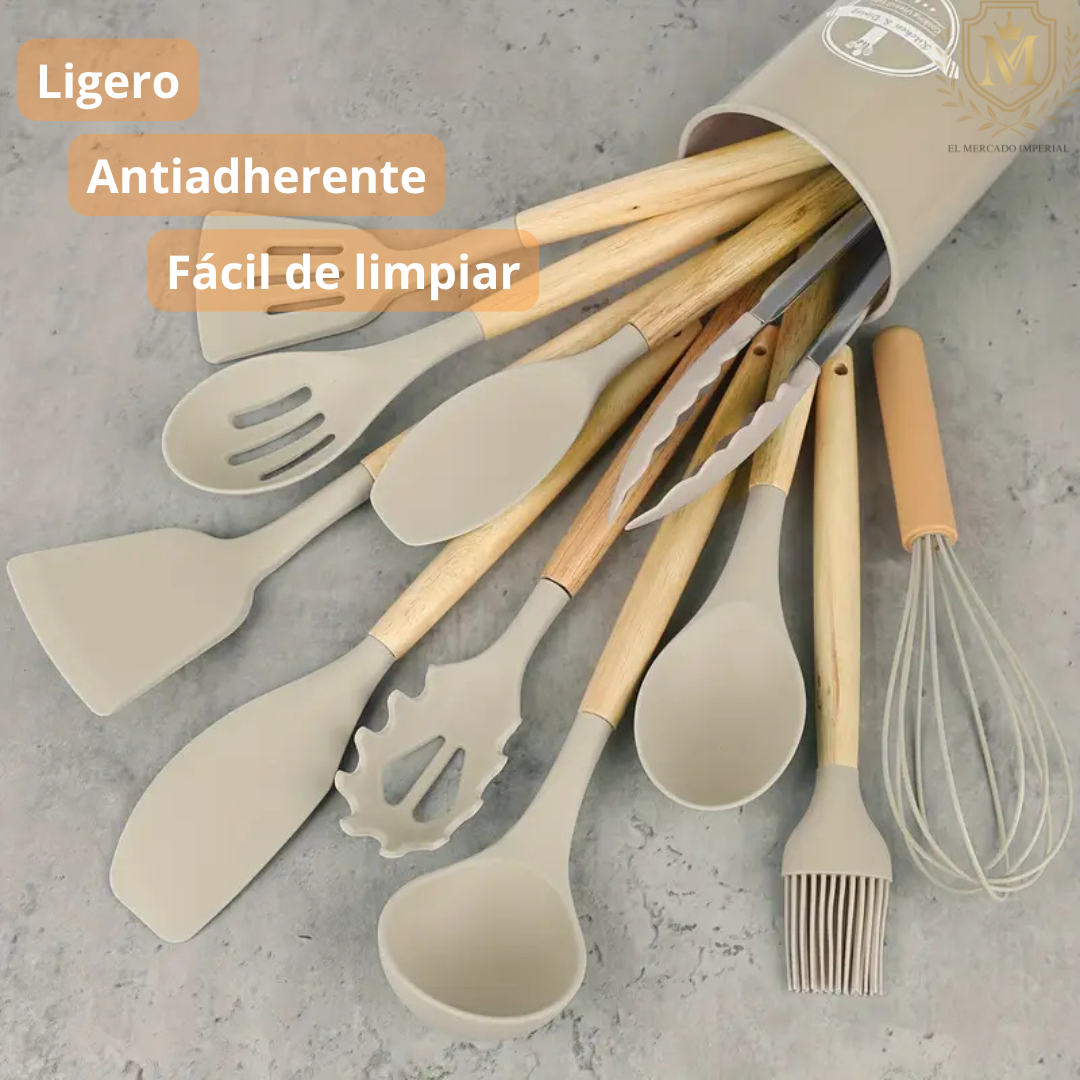 Juego de 12 Utensilios de silicona MasterChef™ / 6 colores disponibles a elegir