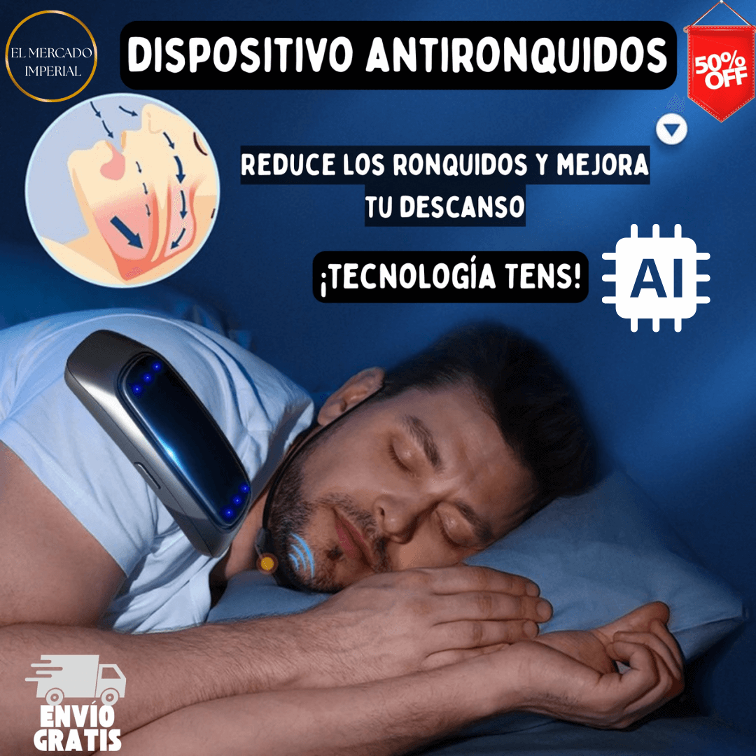 Dispositivo Anti Ronquidos con tecnologia T.E.N.S