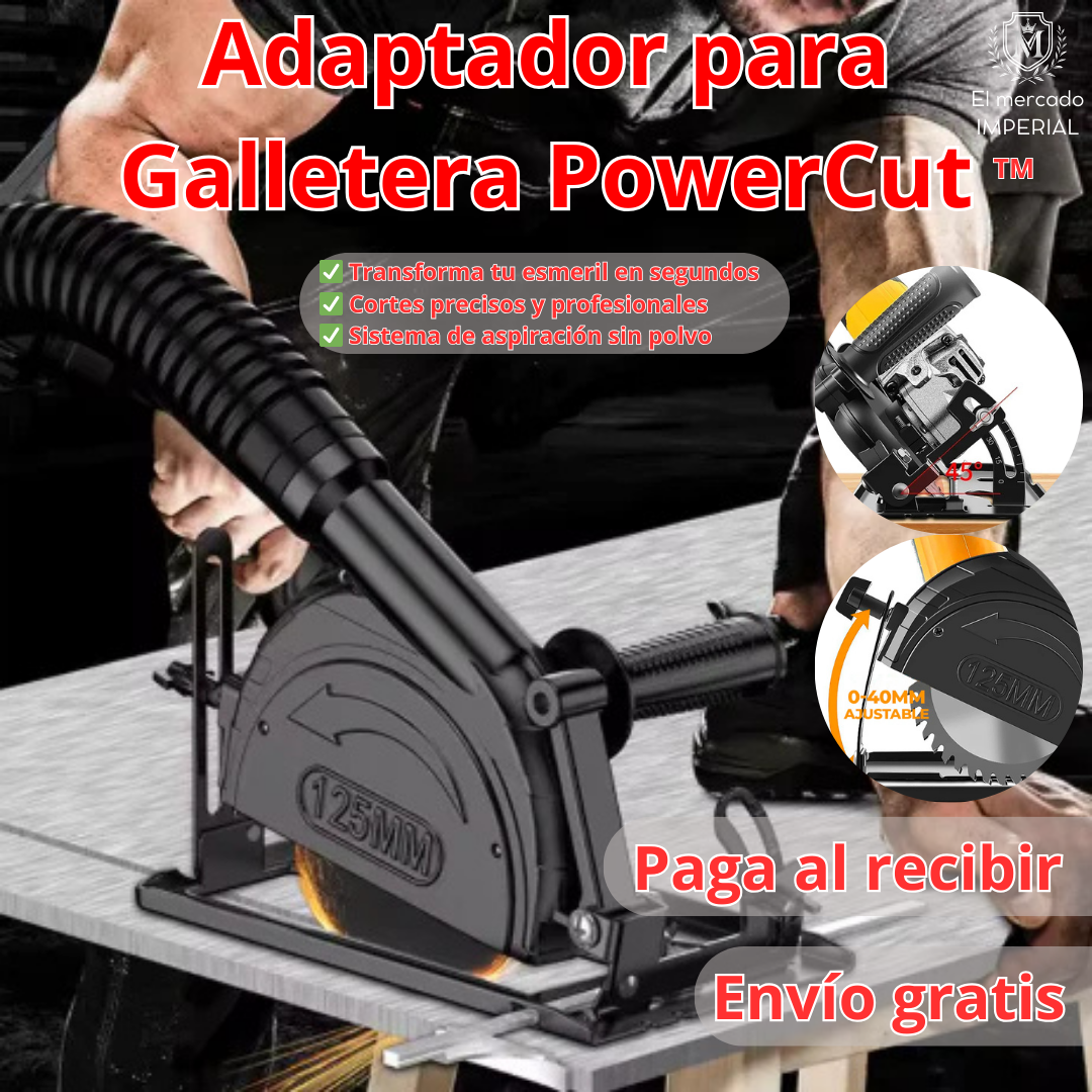 Adaptador para galletera PowerCut™ / Convierte tu galletera en sierra circular