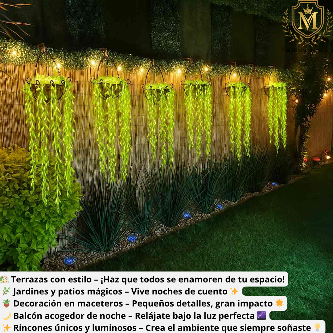 ✨ “¡Pack Decoración Mágica! 1 guirnalda SolarDreams (100 leds) + Guirnaldas Colibrí de Regalo 🐦💡” ✨