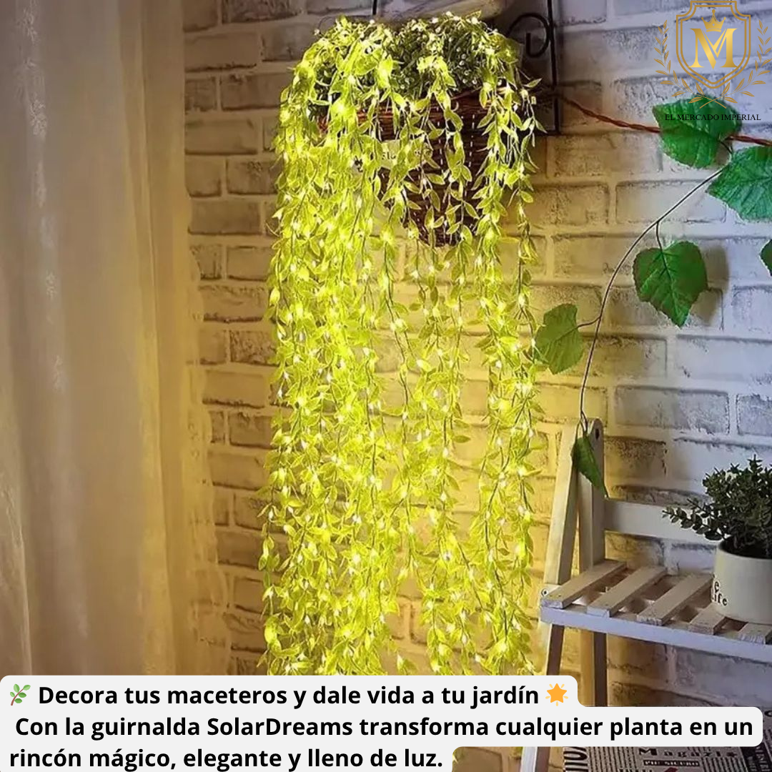 ✨ “¡Pack Decoración Mágica! 1 guirnalda SolarDreams (100 leds) + Guirnaldas Colibrí de Regalo 🐦💡” ✨