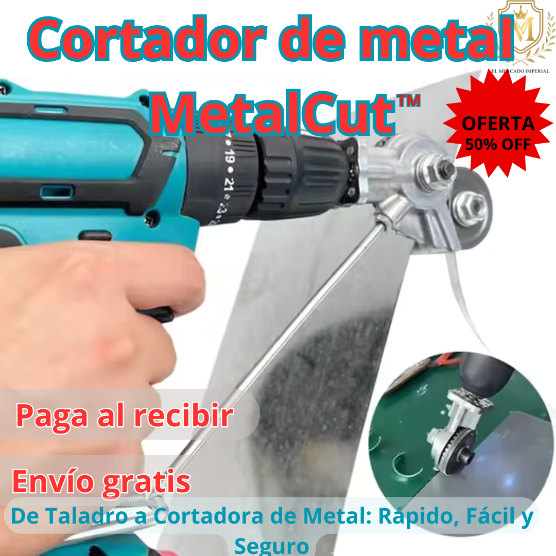 Adaptador MetalCut™ / “Corta Fierro, Zinc y Aluminio sin Esfuerzo con tu Taladro 🚀”