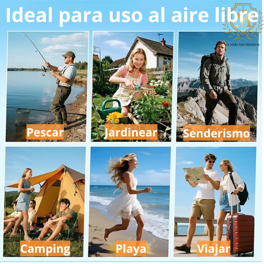 🧢 Sombrero Unisex con Ventilador Solar™ – Mantente fresco, sin enchufes ni baterías