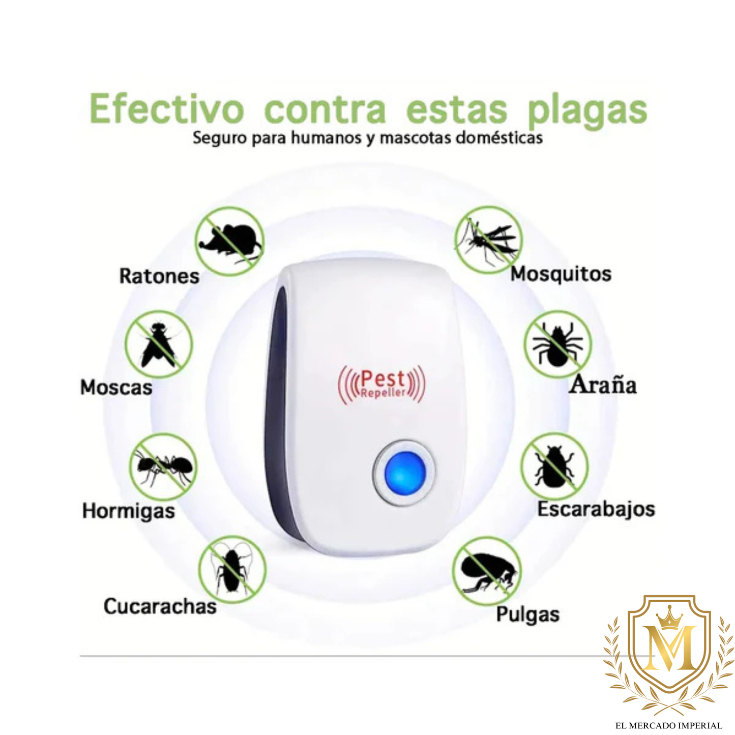 Repelente Ultrasónico – Protección Silenciosa / 🎁PROMOCIÓN 2X1