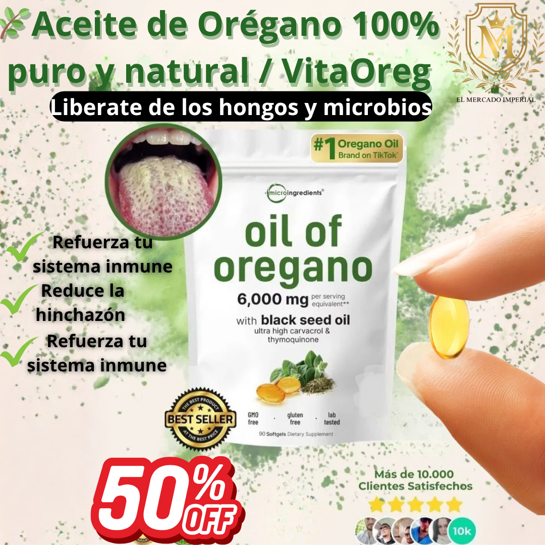🌿Aceite de Orégano 100% puro y natural/ VitaOreg
