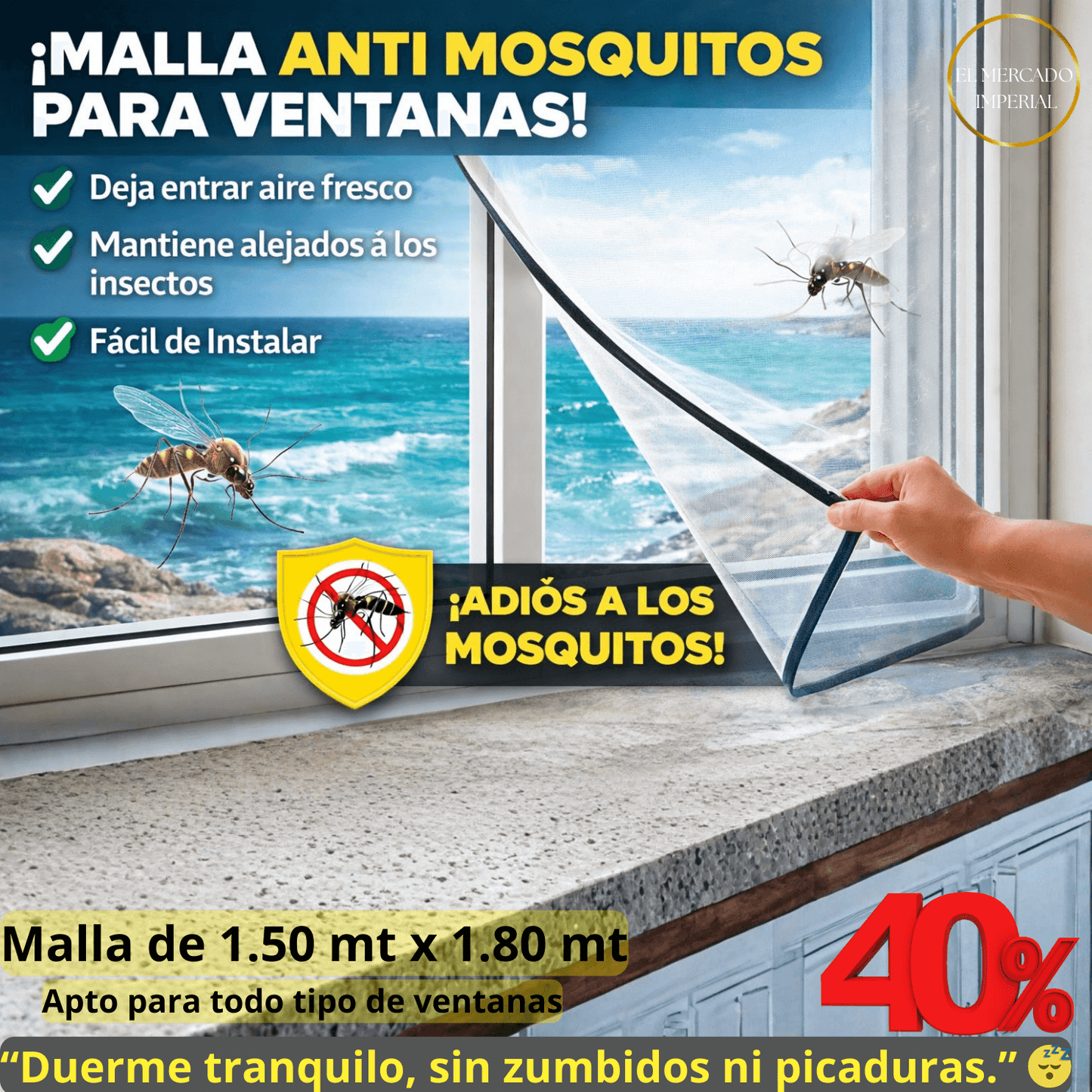 Malla anti Mosquitos🪰🦟/ SleepFresh® 💤🌬️