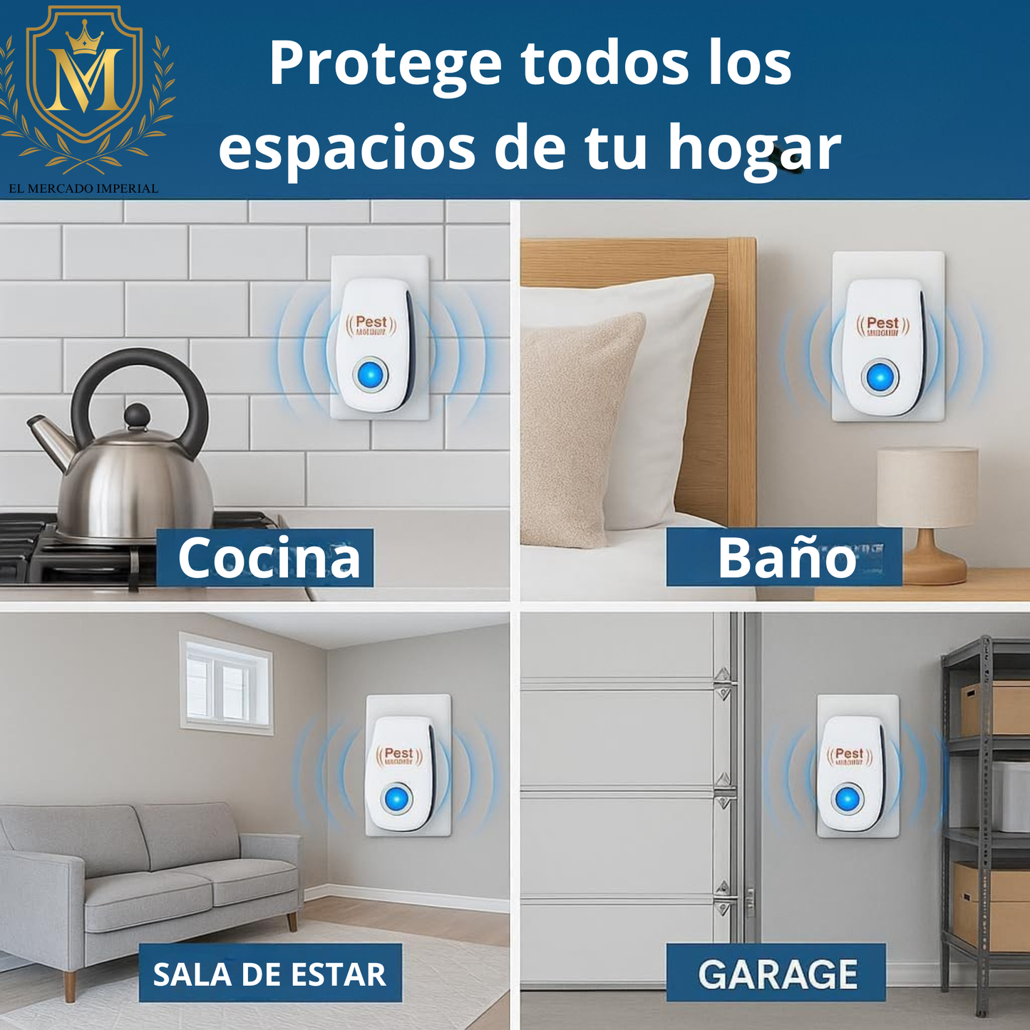 Repelente Ultrasónico – Protección Silenciosa / 🎁PROMOCIÓN 2X1