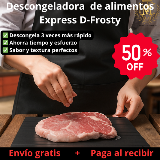 Tabla Descongeladora Express D-Frosty – Descongela 3 veces más rápido sin perder frescura