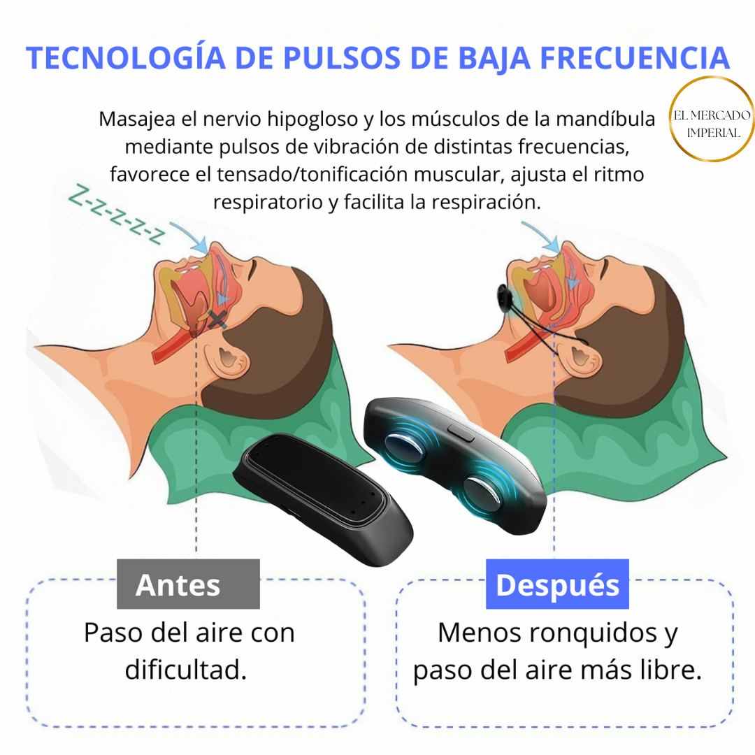 Dispositivo Anti Ronquidos con tecnologia T.E.N.S