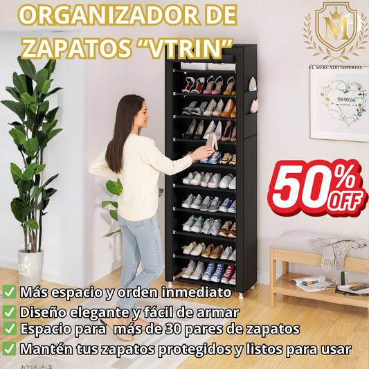 Organizador de Zapatos Vertical 10 Niveles / Vtrin