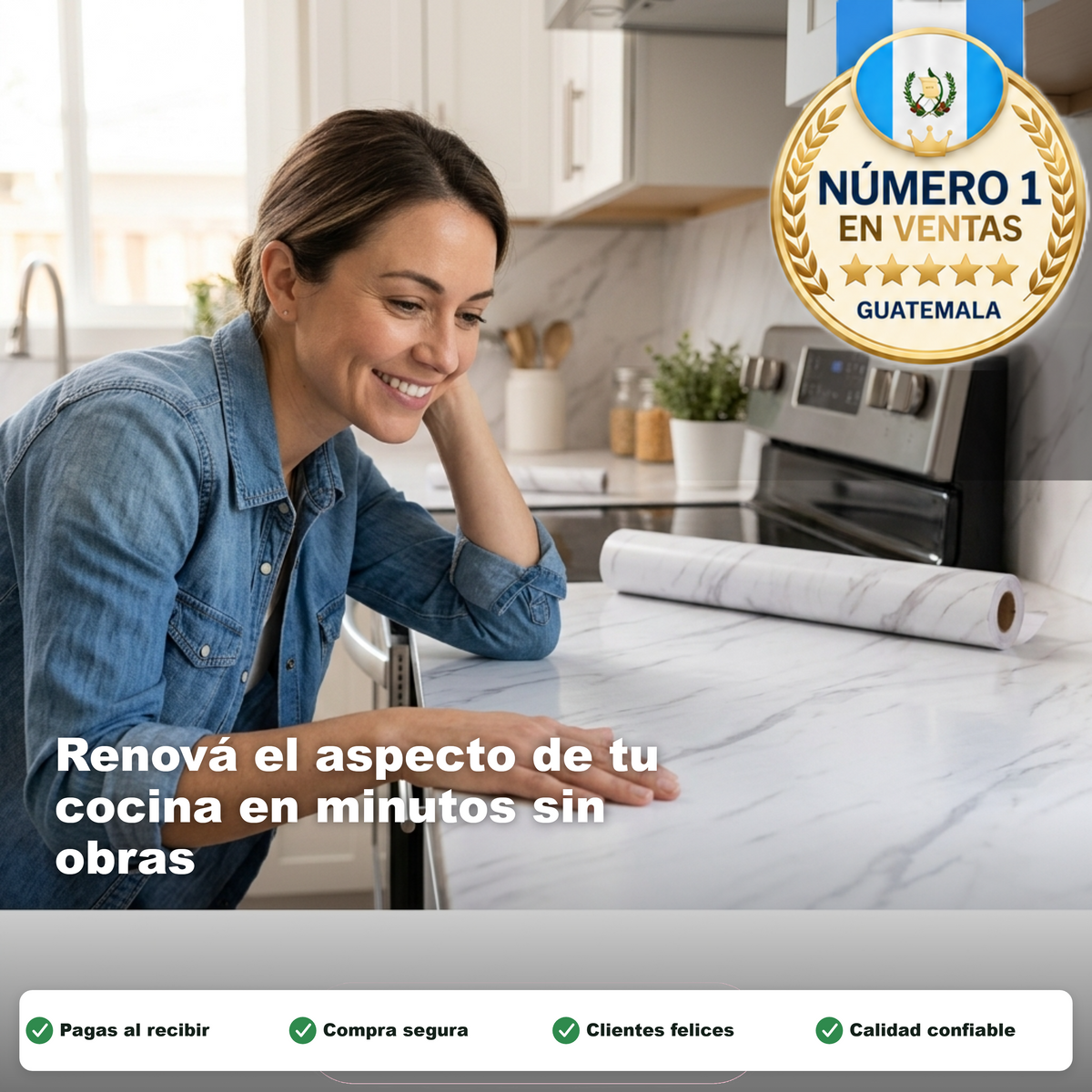 Vinil Adhesivo Efecto Mármol — Portada